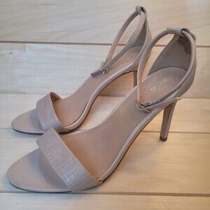 Apt 9 Women's Nude Heels with Ankle Strap Size 8